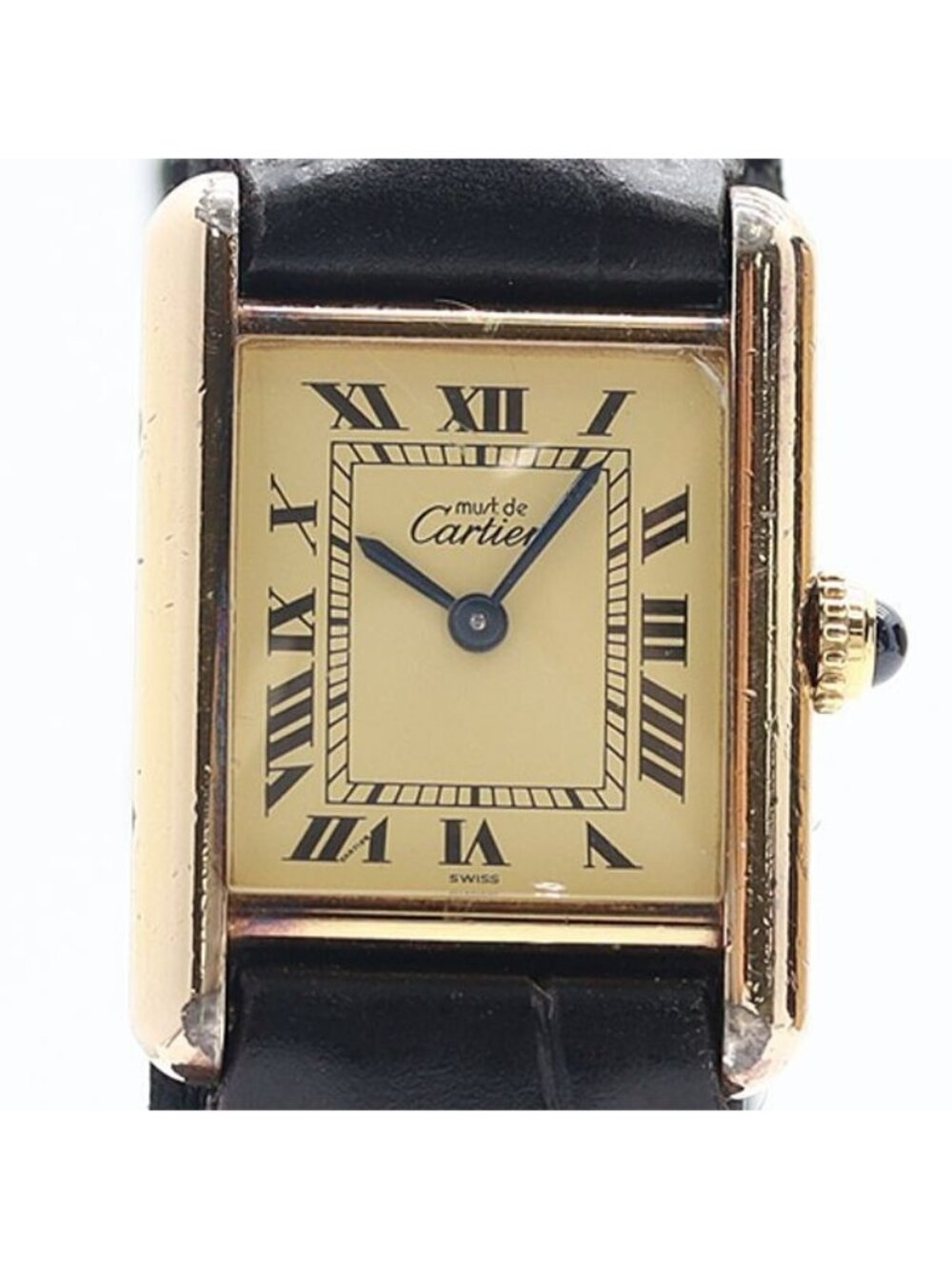Cartier Must Tank Cream Dial Watch